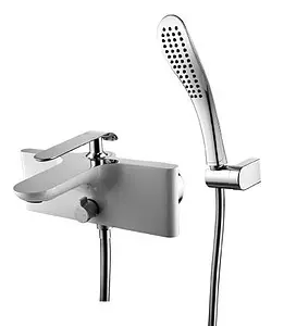 Смеситель для ванны Lemark Melange белый/хром LM4914CW Смеситель для ванны Lemark Melange белый/хром LM4914CW, 1