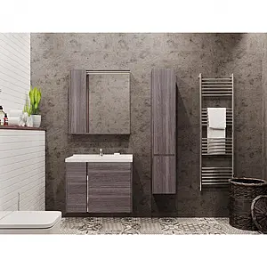 Тумба-умывальник подвесная Aquaton Стоун 80 грецкий орех 1A2282K1SXC80, 4