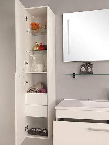 Шкаф-пенал подвесной Aquaton Мадрид 30 белый 1A129603MA010