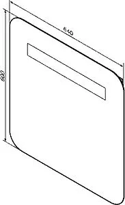 Зеркало с подсветкой Am.Pm Like S с подогревом M81MOX0641WG, 2