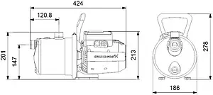 Насос поверхностный Grundfos JP 5-48 99458769, 2