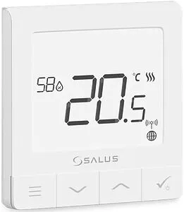 Проводной комнатный терморегулятор ZigBee 230В Salus QANTUM белый SQ610, 1