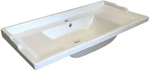 Тумба-умывальник напольная Comforty Барселона 90 белый/венге Тумба-умывальник напольная Comforty Барселона 90 белый/венге, 3