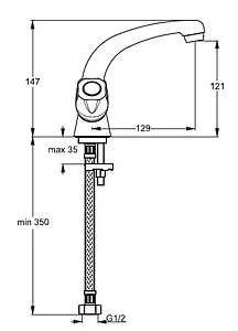 Смеситель для раковины Vidima Iskar хром BA166AA, 2