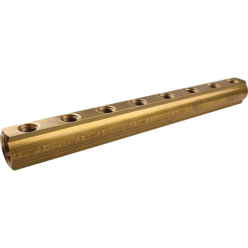 Коллектор распределительный проходной 8 отводов 1&quot;в/в x ½&quot;в Tiemme 1970006