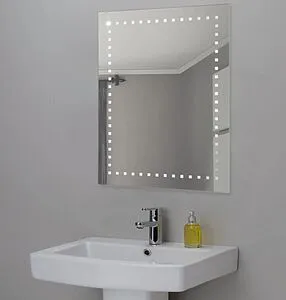 Зеркало с подсветкой Continent Италия Люкс белый ЗЛП07, 3