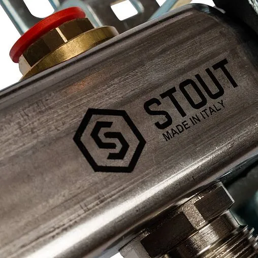 Группа коллекторная без расходомеров 5 отводов 1&quot;в/в x ¾&quot;ек Stout SMS 0922 000005