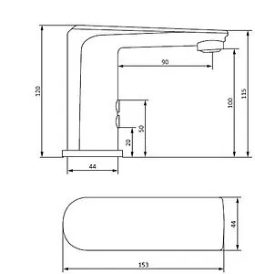 Смеситель для раковины Damixa Jupiter хром 770290000, 2