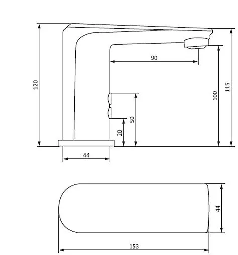 Смеситель для раковины Damixa Jupiter хром 770290000