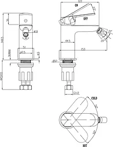 Смеситель для биде BelBagno Ancora хром ANC-BD-CRM Смеситель для биде BelBagno Ancora хром ANC-BD-CRM, 2