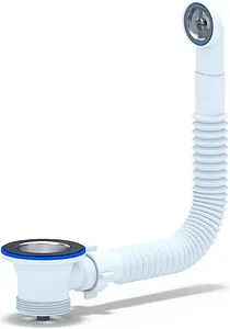 Выпуск для мойки с круглым переливом Ани Пласт хром N120S Выпуск для мойки с круглым переливом Ани Пласт хром N120S, 1