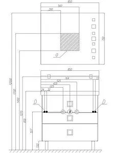 Тумба-умывальник напольная Aquaton Стамбул 85 M белый/сосна ларедо 1A1459K0ST590 Тумба-умывальник напольная Aquaton Стамбул 85 M белый/сосна ларедо 1A1459K0ST590, 2