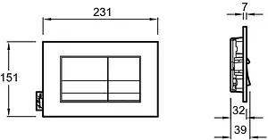 Комплект 5 в 1 Jacob Delafon Modern Life E21773RU-00 с кнопкой E20858-CP хром глянцевый, 4