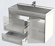 Тумба-умывальник Aquanet Тиволи 90 белый 00180056+00179396