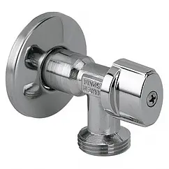 Кран шаровый угловой для бытовой техники ½"н x ¾"н хром Arco L-85 Mac 728MN Кран шаровый угловой для бытовой техники ½"н x ¾"н хром Arco L-85 Mac 728MN