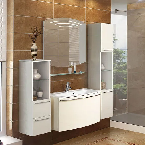 Шкаф-пенал подвесной Aquaton Севилья 35 белый жемчуг 1A126703SEG30