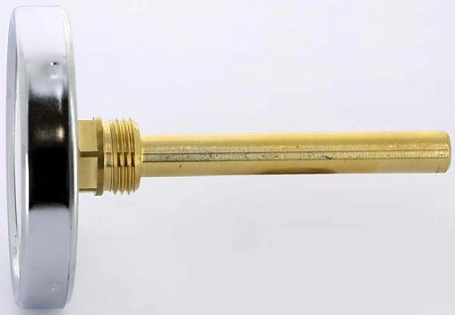 Термометр биметаллический Watts F+R801 80мм 120°С гильза 100мм ½&quot; 10005950