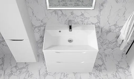 Тумба под умывальник подвесная Raval Wector 70 белый Wct.01.70/P/W/MD