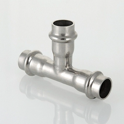 Тройник пресс редукционный 28мм x 15мм x 28мм Valtec VT.INOX-PRESS VTi.931.I.281528