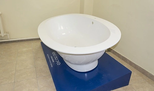 Ванна отдельностоящая из искусственного камня Esse Cuba 202.7x109.5 белый ECUB2027