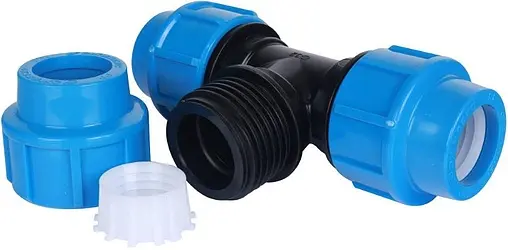 Тройник компрессионный соединительный 32мм x 32мм x 32мм Джилекс 9335