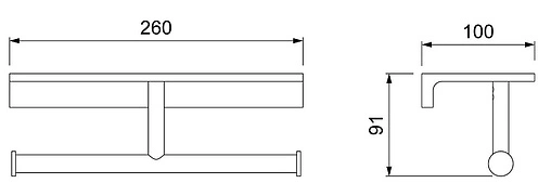 Держатель туалетной бумаги Timo Selene чёрный матовый 12045/03