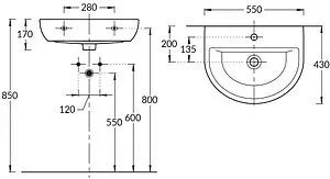 Раковина Kerama Marazzi Buongiorno 55 белый BG.NN.wb.55 Раковина Kerama Marazzi Buongiorno 55 белый BG.NN.wb.55, 2