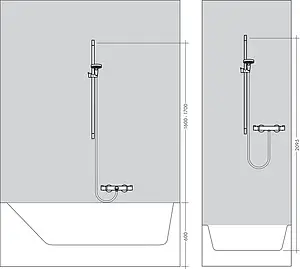 Душевая стойка Hansgrohe Croma Select S 110 Multi EcoSmart 3jet 65см хром/белый 26561400 Душевая стойка Hansgrohe Croma Select S 110 Multi EcoSmart 3jet 65см хром/белый 26561400, 4