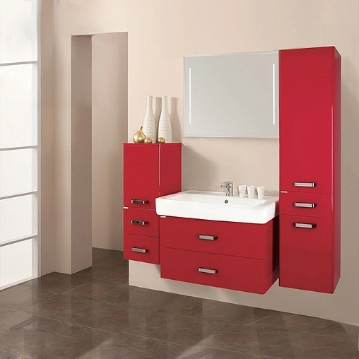 Тумба-умывальник подвесная Aquaton Америна 80 бордо 1A1377K1AM940