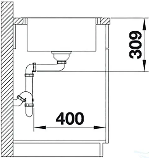 Мойка кухонная Blanco Lemis 45 S-IF Mini 60.5 нержавеющая сталь 525115