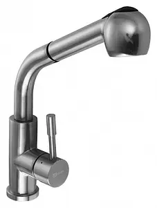 Смеситель для кухни с выдвижным изливом Lemark Expert нержавеющая сталь LM5076S Смеситель для кухни с выдвижным изливом Lemark Expert нержавеющая сталь LM5076S, 1