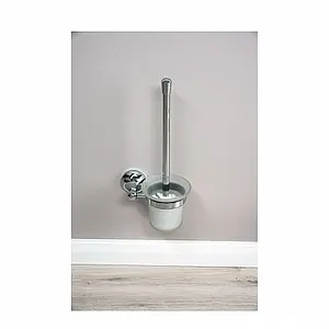 Ёршик для унитаза Aquanet хром 5588, 4