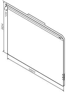Зеркало с подсветкой Am.Pm Inspire 2.0 100 с подогревом M50AMOX1001SA, 2