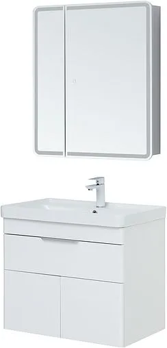 Тумба под умывальник Aquanet Ирис new 71 белый глянец 00310149