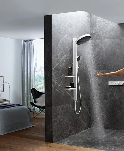 Душевая система без смесителя Hansgrohe Rainfinity 360 1jet белый матовый/графит 26842700