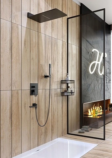 Душевая система со смесителем для ванны Timo Briana чёрный матовый SX-7119/03SM Душевая система со смесителем для ванны Timo Briana чёрный матовый SX-7119/03SM