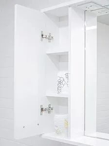 Шкаф-зеркало Домино Cube 80 L белый DC5010HZ, 5