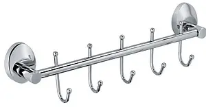 Планка с 5-ю крючками Fixsen Europa хром FX-21805-5 Планка с 5-ю крючками Fixsen Europa хром FX-21805-5, 1