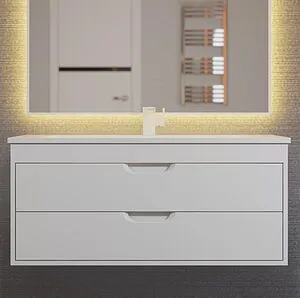 Тумба-умывальник подвесная Uperwood UPD Modul 95 белый матовый 393020552 Тумба-умывальник подвесная Uperwood UPD Modul 95 белый матовый 393020552, 1