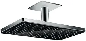 Лейка верхнего душа с потолочным креплением Hansgrohe Rainmaker Select 460 1jet черное стекло/хром 24002600, 1