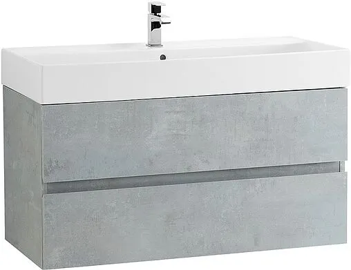 Тумба-умывальник подвесная Cezares Molveno 46 80 Beton MOLVENO 46-80-2C-SO-BET+CZR-MIL-80-LVB Тумба-умывальник подвесная Cezares Molveno 46 80 Beton MOLVENO 46-80-2C-SO-BET+CZR-MIL-80-LVB