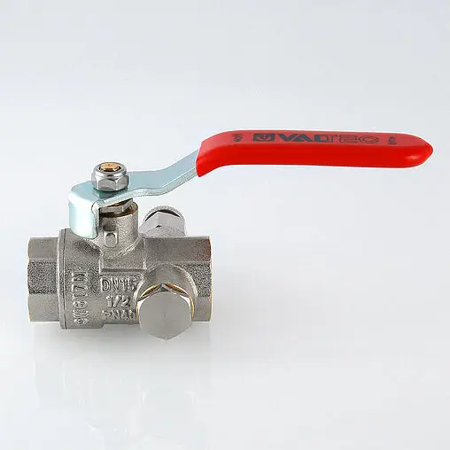 Кран шаровый с дренажем и воздухоотводчиком ½"в x ½"в Valtec Base VT.245.N.04 Кран шаровый с дренажем и воздухоотводчиком ½"в x ½"в Valtec Base VT.245.N.04