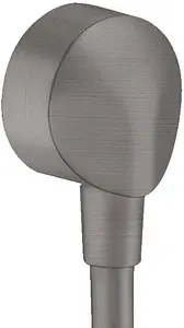 Шланговое подключение Hansgrohe FixFit Е шлифованный чёрный хром 27454340 Шланговое подключение Hansgrohe FixFit Е шлифованный чёрный хром 27454340, 1