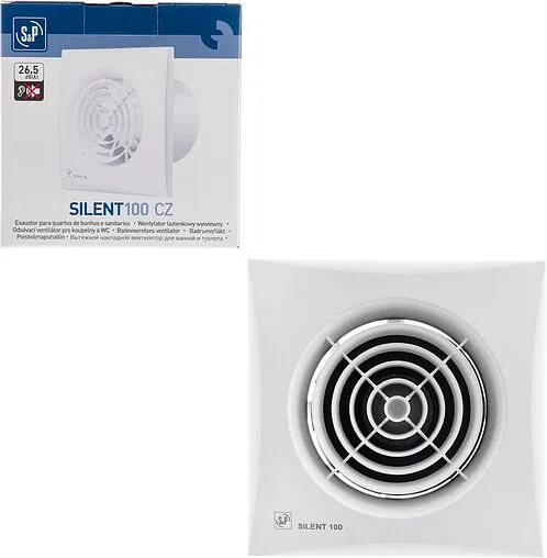 Вентилятор вытяжной Soler &amp; Palau SILENT-100 CZ белый