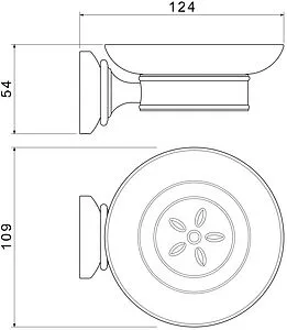 Мыльница Aquatek Классик чёрный матовый AQ4503MB Мыльница Aquatek Классик чёрный матовый AQ4503MB, 2