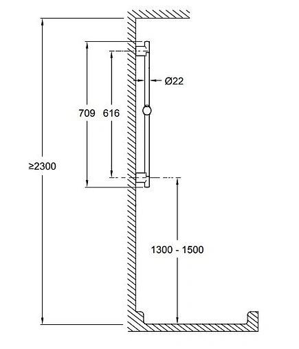 Душевая стойка Jacob Delafon Awaken хром E99898RU-CP