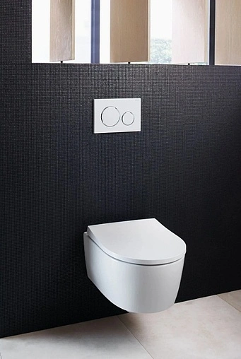 Комплект 5 в 1 Geberit iCon №3 500.060.TC.I с кнопкой Omega 20 115.085.KJ.1 белый глянцевый