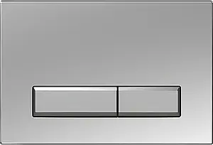 Клавиша смыва для унитаза Aquatek Slim KDI-0000027 никель матовый Клавиша смыва для унитаза Aquatek Slim KDI-0000027 никель матовый, 1