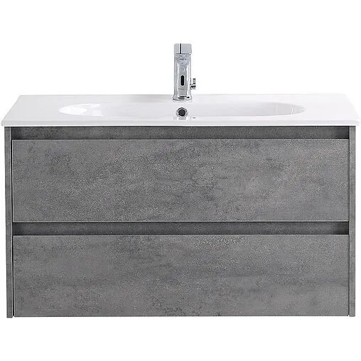 Тумба под умывальник подвесная BelBagno KRAFT 80 Cemento Grigio KRAFT-800-2C-SO-CG