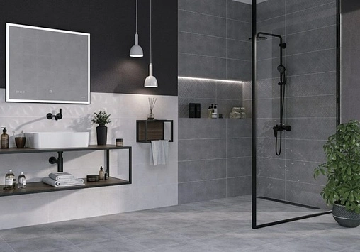 Зеркало с подсветкой Cersanit Led 80 с подогревом чёрный KN-LU-LED011*80-d-Os